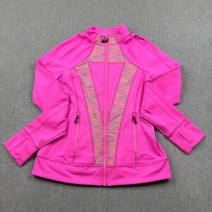Ivivva By Lululemon Jacket Womens 14 Pink  Perfect Your Practice Full Zip Active